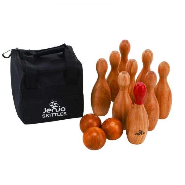 Outdoor Wooden Skittles Bowling Lawn Game