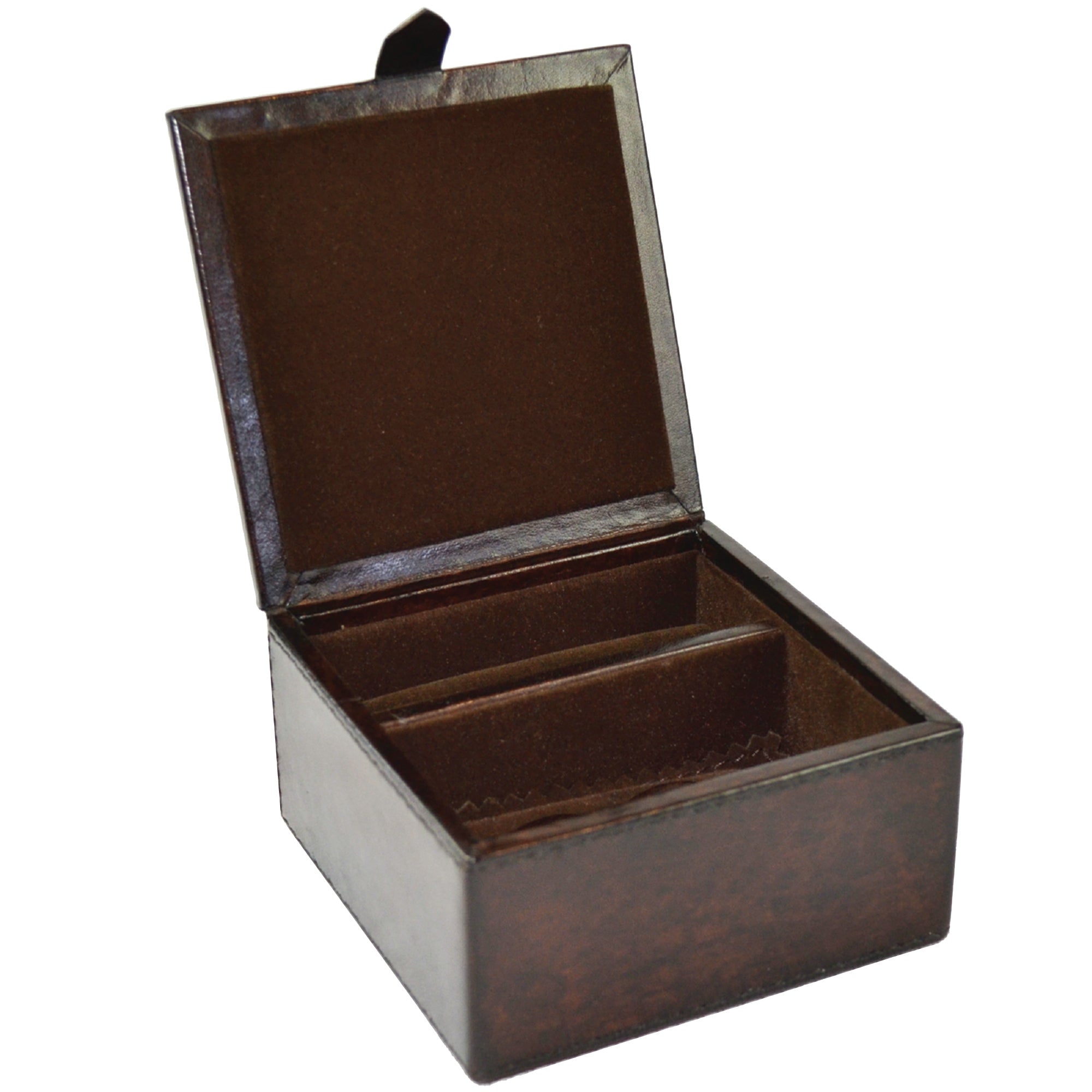 Square Leather Travel Jewelry Box (5 Colors to Choose)