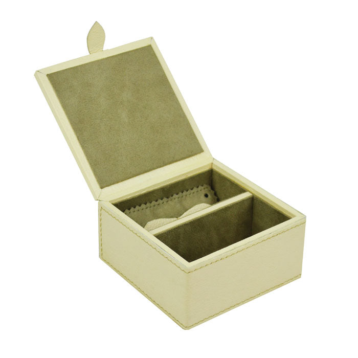 Square Leather Travel Jewelry Box (5 Colors to Choose)