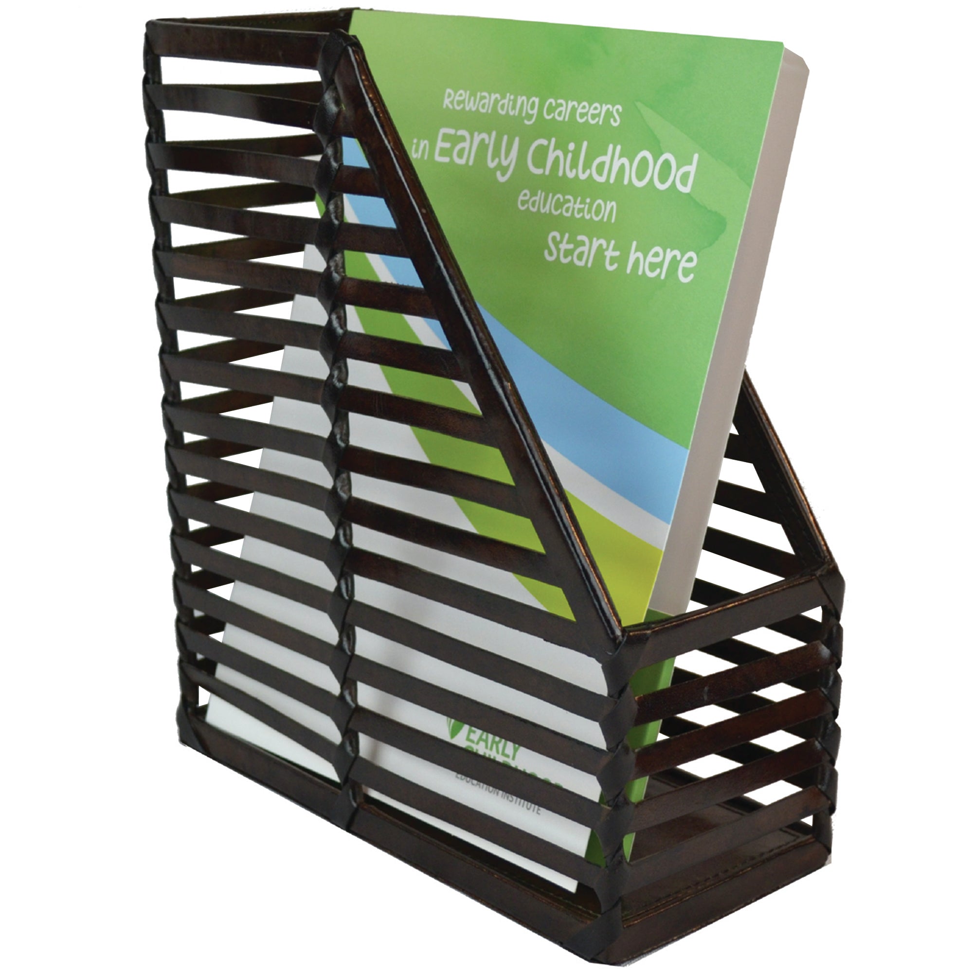 Strip of Elegance: Leather Desk Magazine File (Available in 2 Colors)