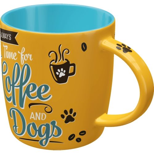 "Time For Coffee And Dogs" Ceramic Coffee Mug