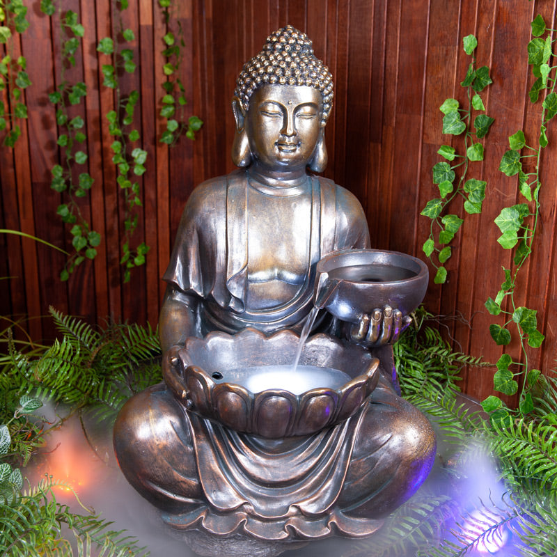 Tranquil Buddha Outdoor Water Fountain