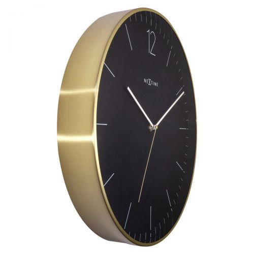 NeXtime Very Essential Gold Frame Wall Clock 40cm
