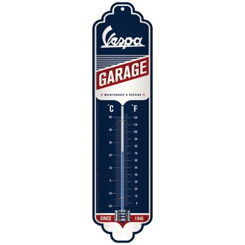 Vespa Garage Wall Mounted Thermometer