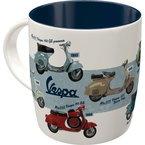 Vespa Model Chart Ceramic Coffee Mug