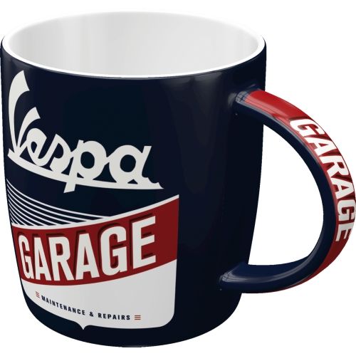 Vespa Garage Ceramic Coffee Mug