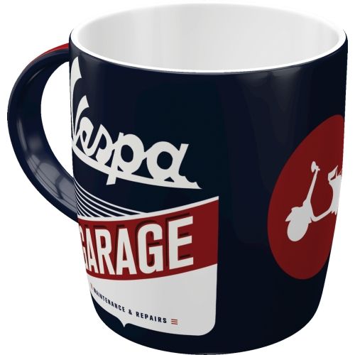 Vespa Garage Ceramic Coffee Mug