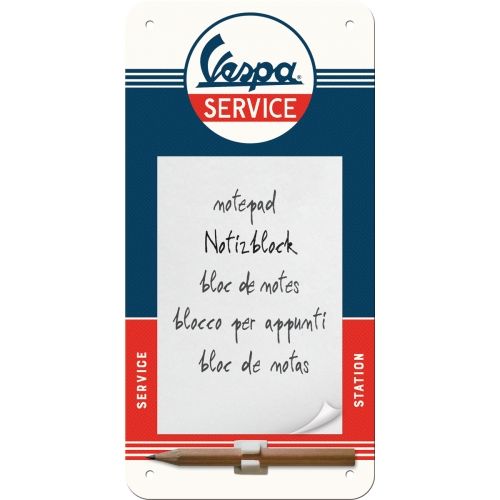 "Vespa Service" Magnetic Notepad