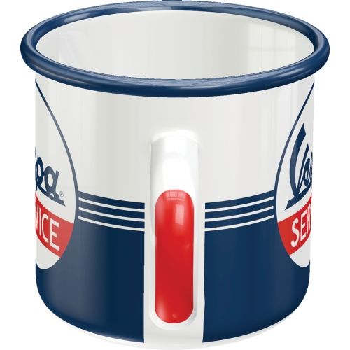 "Vespa Service" Enamel Coffee Mug