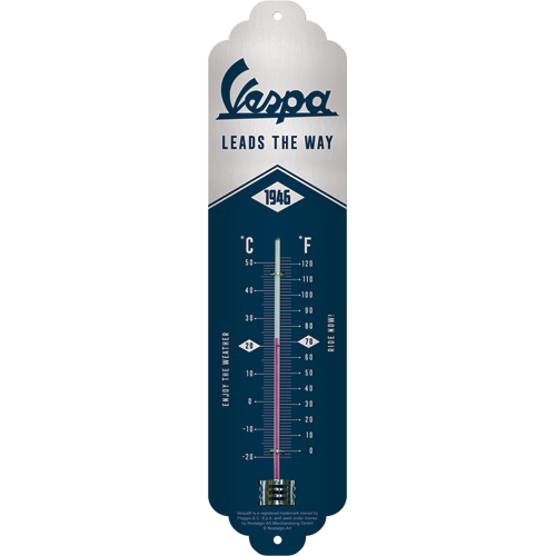 Vespa - Leads the Way Wall Mounted Thermometer