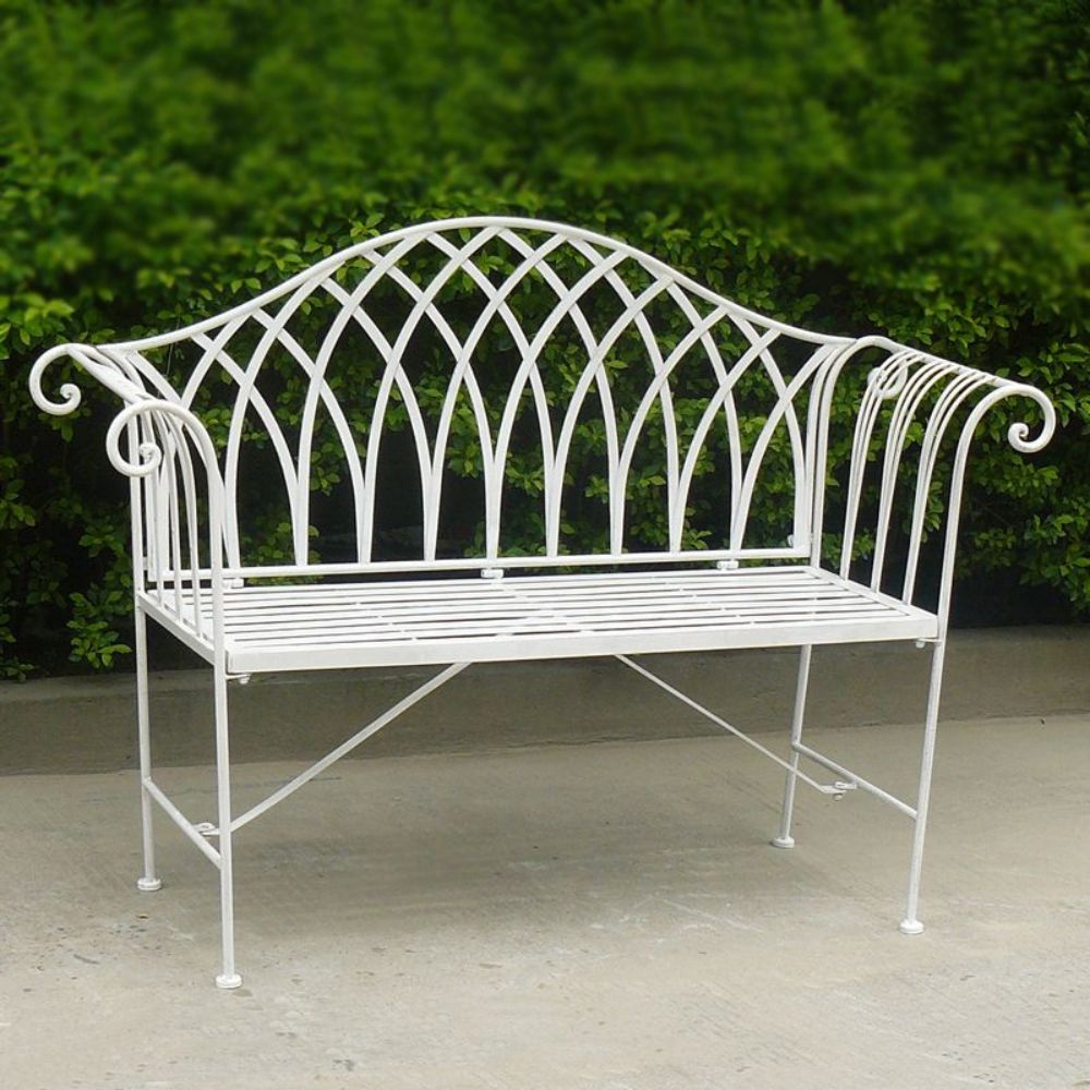 Vintage Charm 2 Seater Outdoor Bench