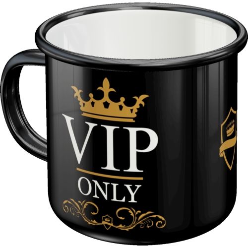 "VIP Only" Enamel Coffee Mug