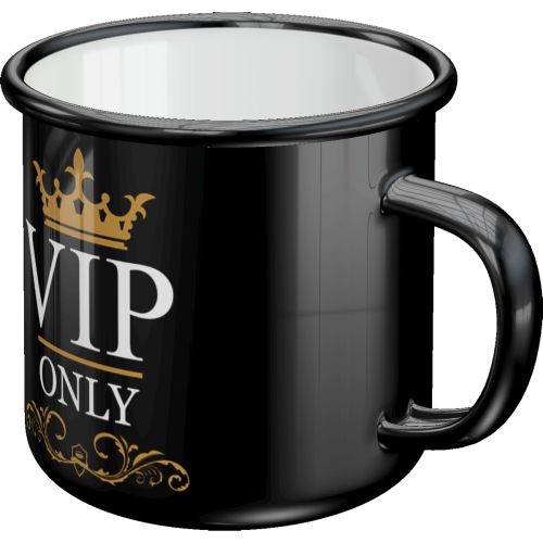 "VIP Only" Enamel Coffee Mug
