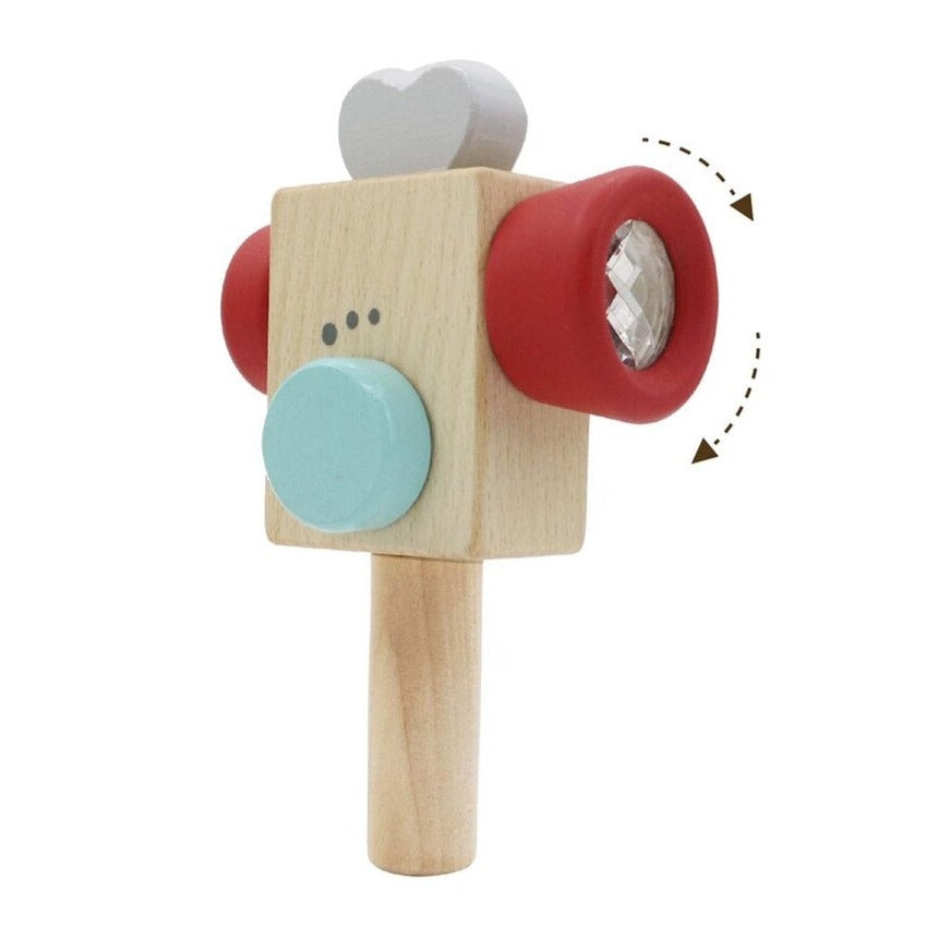 Wooden Video Recorder Prism Red