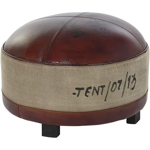 Vintage Round Ottoman