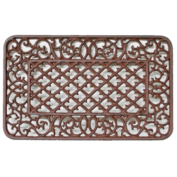 Cast Iron Scrolls Wall Decor Garden Doormat