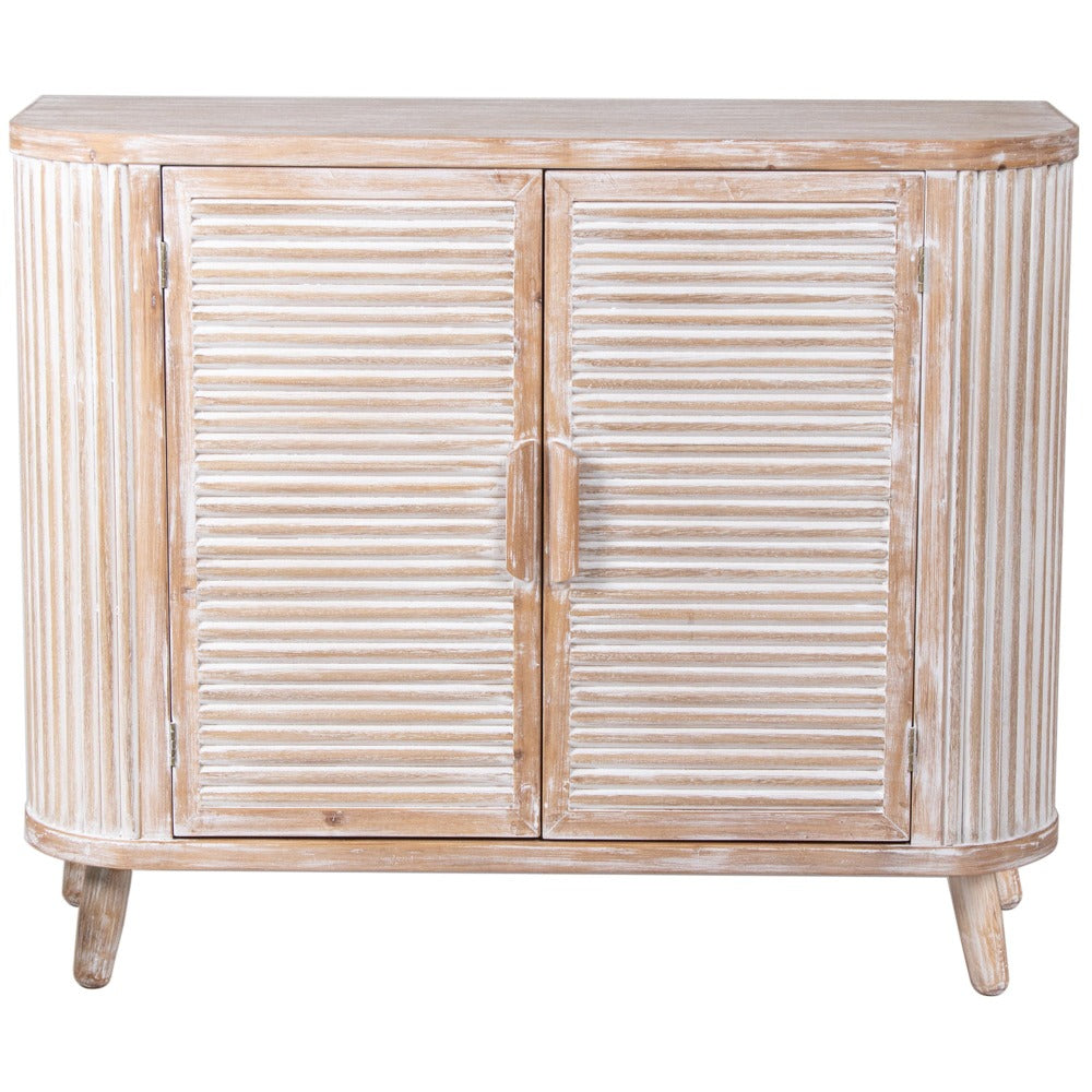 Elegant Ease Casual Hamptons Double Door Cabinet - 100cms