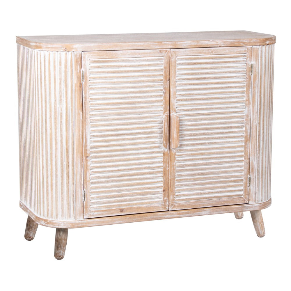 Elegant Ease Casual Hamptons Double Door Cabinet - 100cms