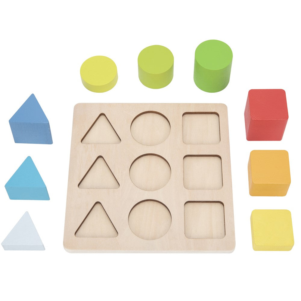 Toddlers Wooden Color & Shape Sorter Puzzle