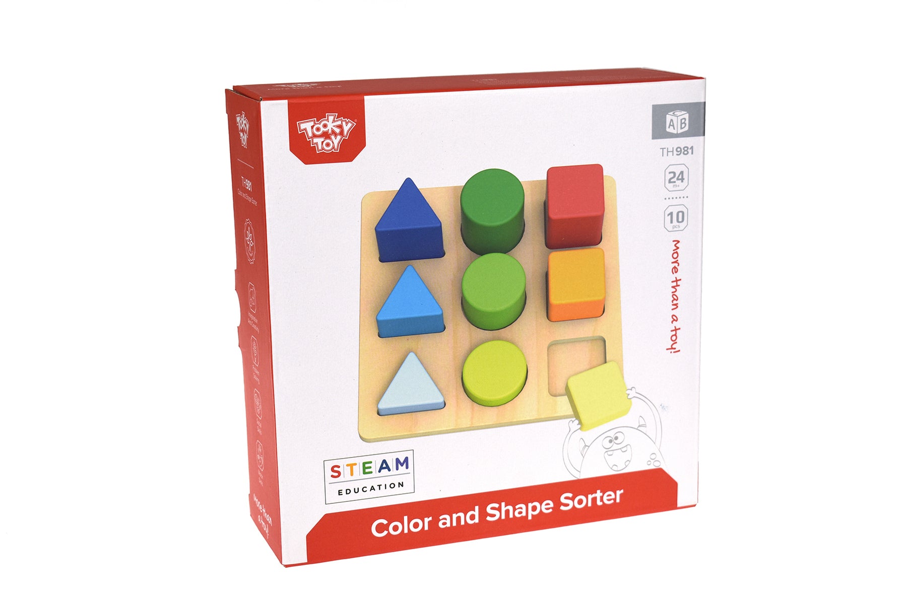 Toddlers Wooden Color & Shape Sorter Puzzle