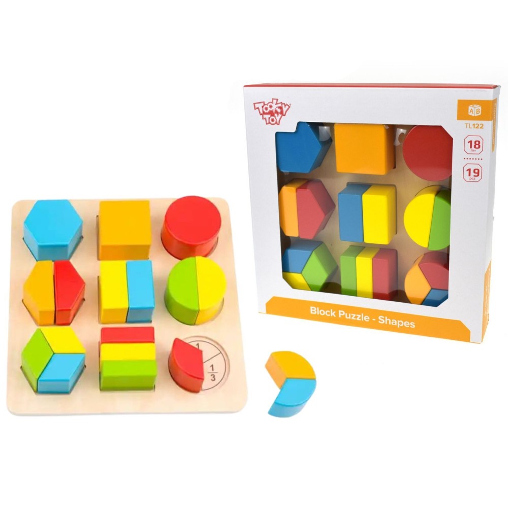 Toddlers Wooden Shape Sorters Puzzle Game