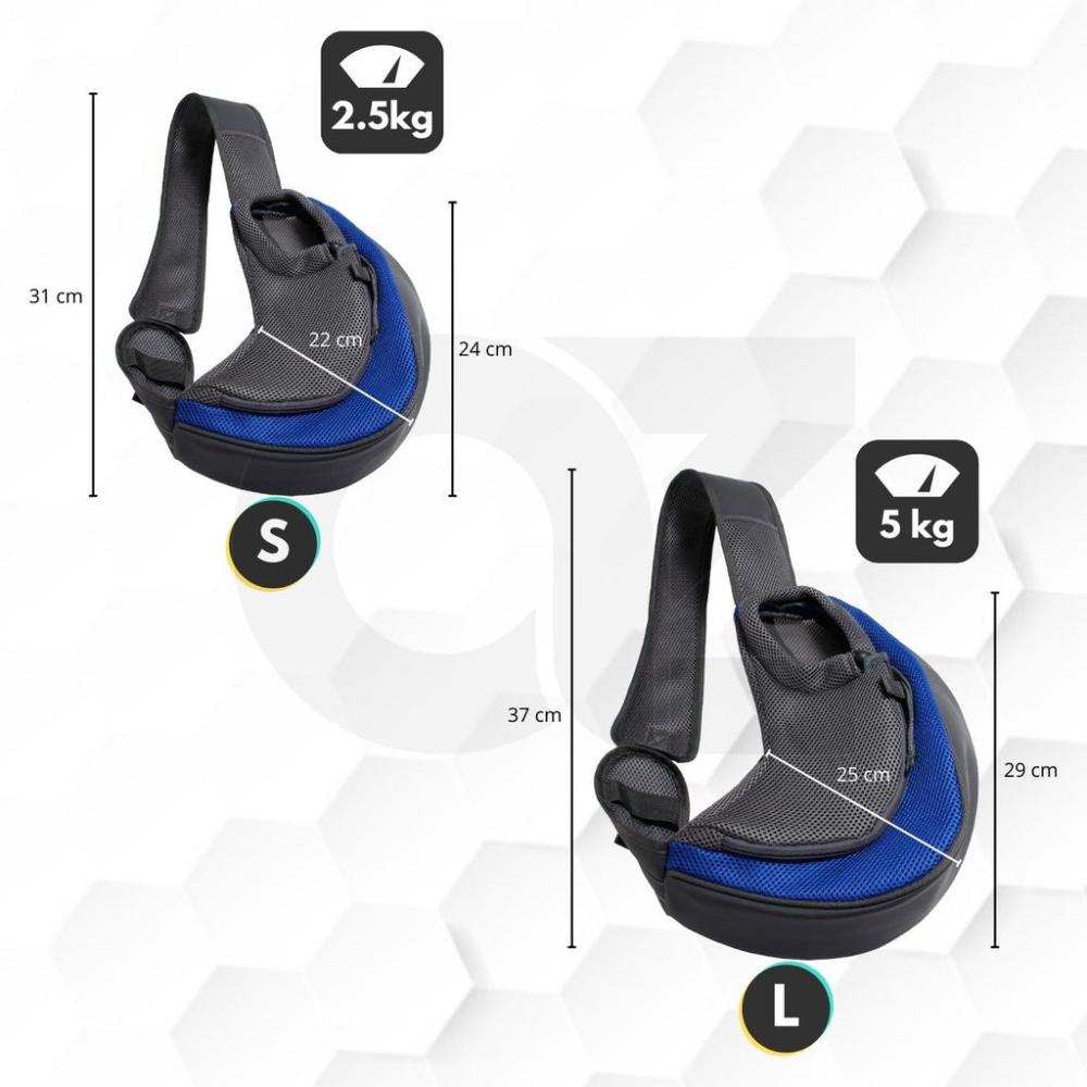 Breathable Pet Carry Sling Pouch (Small Dark Blue)