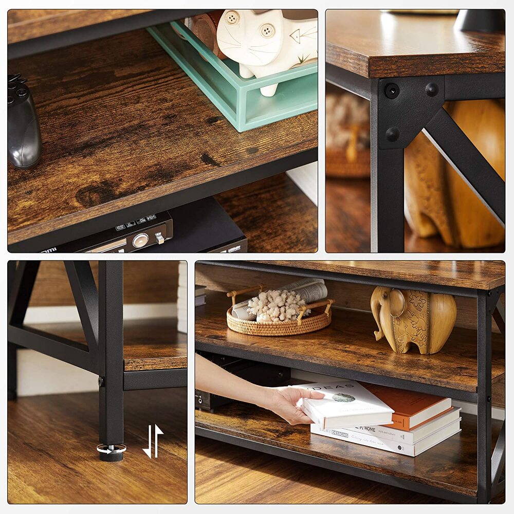 Entertainment Unit with Shelves - 147cms