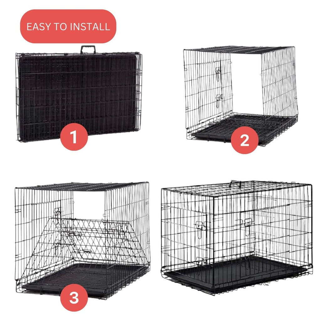 Convenient Foldable Dog Cage 30"