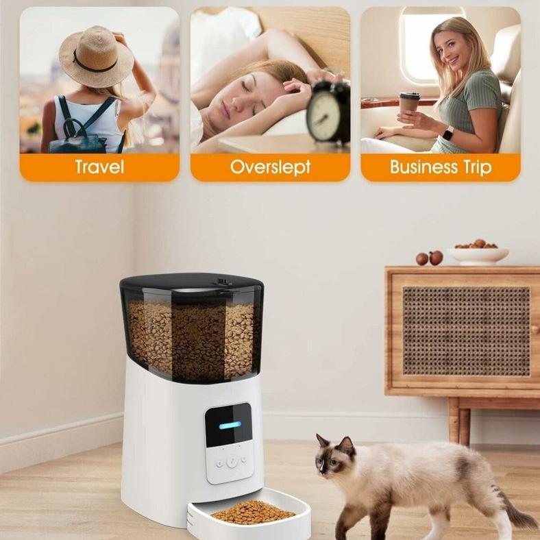 WiFi 6L Automatic Pet Feeder (White)
