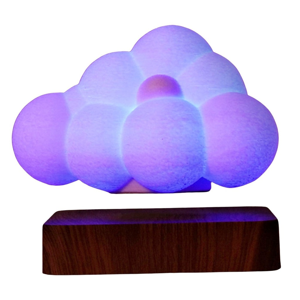 Lighting Magnetic Floating Lamp Levitation Cloud Dark Brown Base