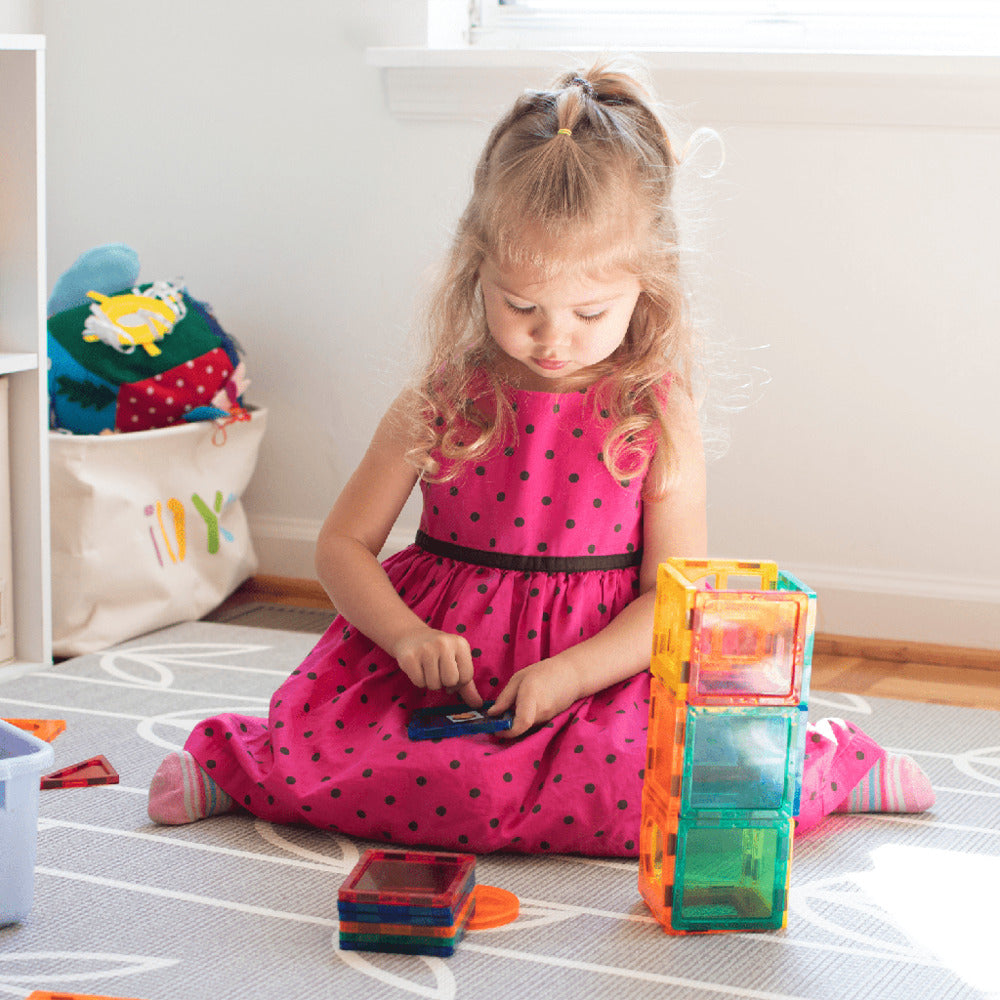 Creative Translucent Magnetic Tiles - 100pcs