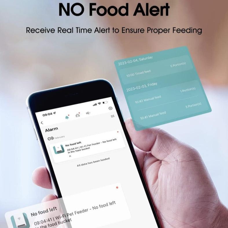 Wi-Fi 6L Automatic Pet Feeder (Black)