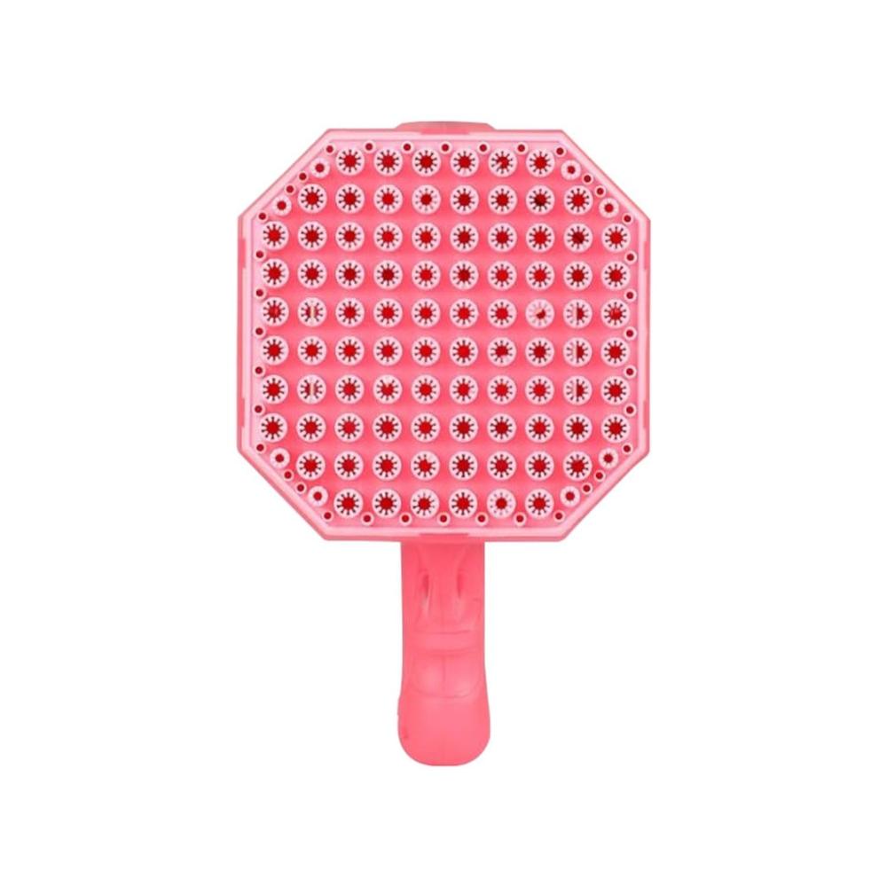 132 Holes Rechargeable Bubbles Machine Gun for Kids (Pink)