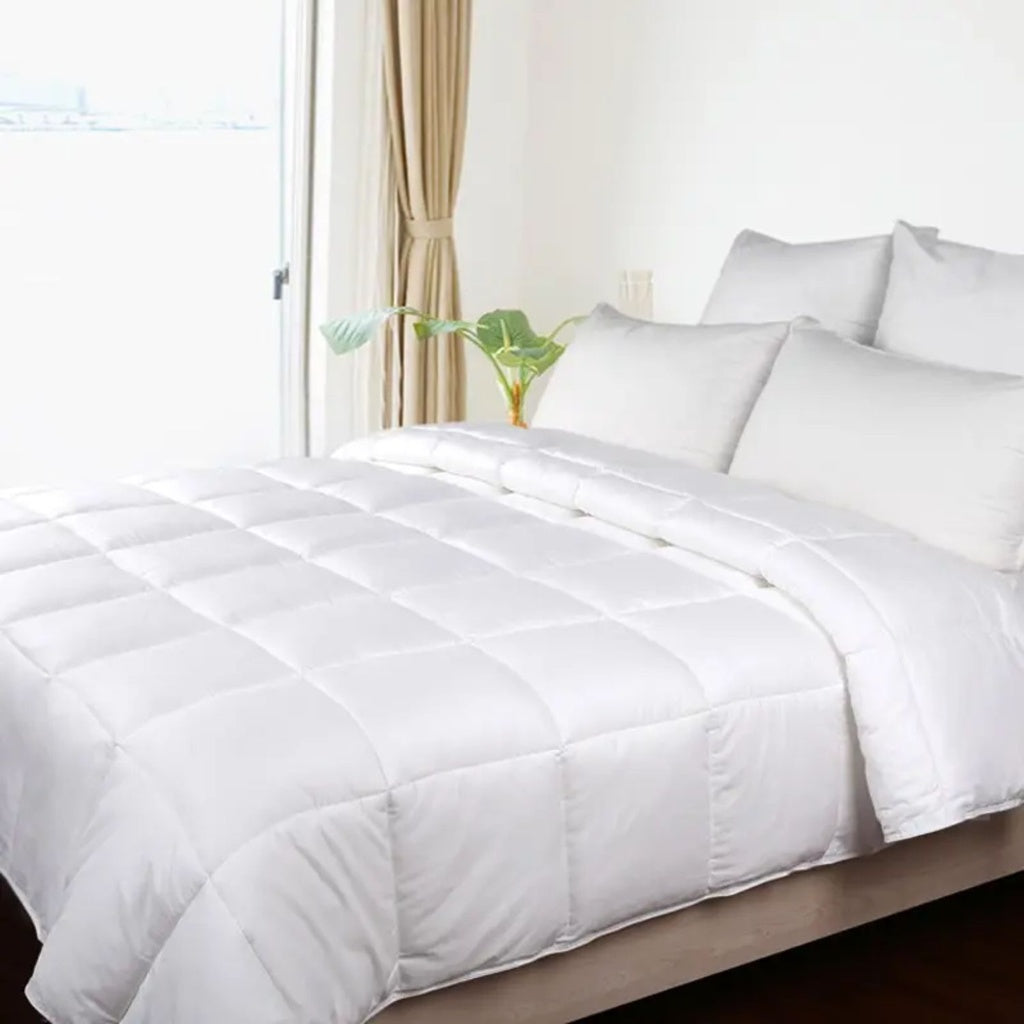 Bamboo King Quilt Soft Single - 200GSM (White)