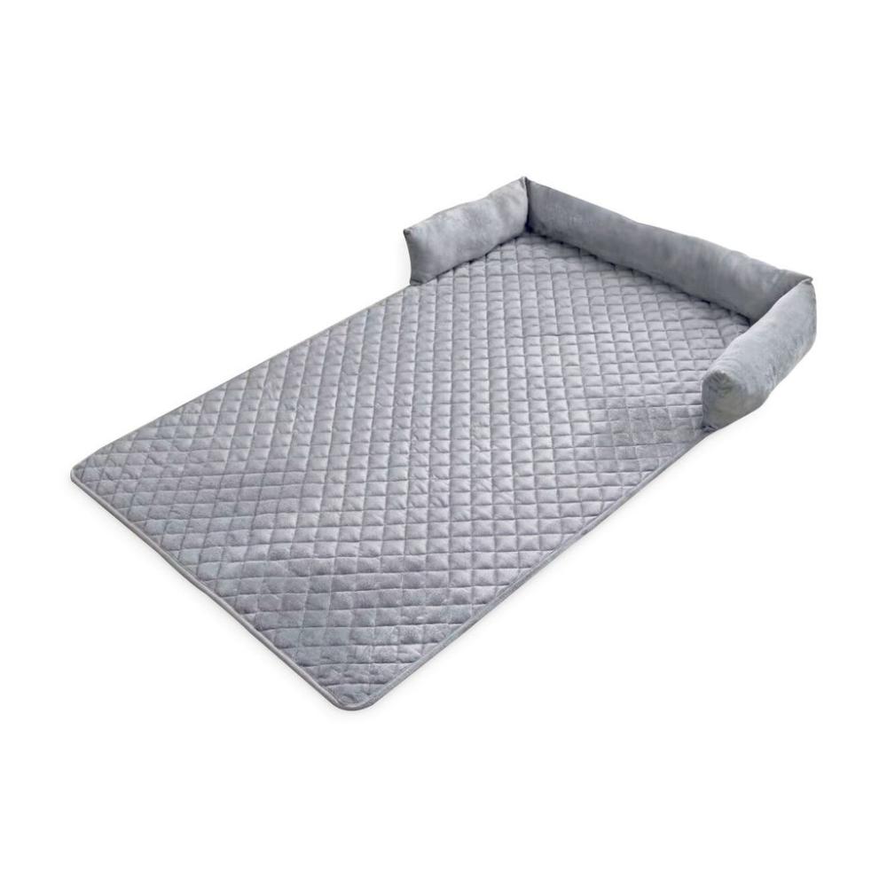Pet Sofa Cover with Bolster Large Size (Light Grey)