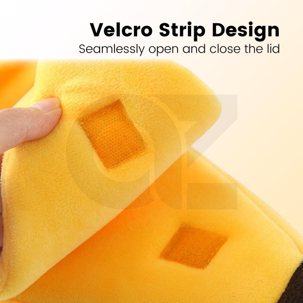 Soft Plush Banana Pet Bed - Small (Yellow)