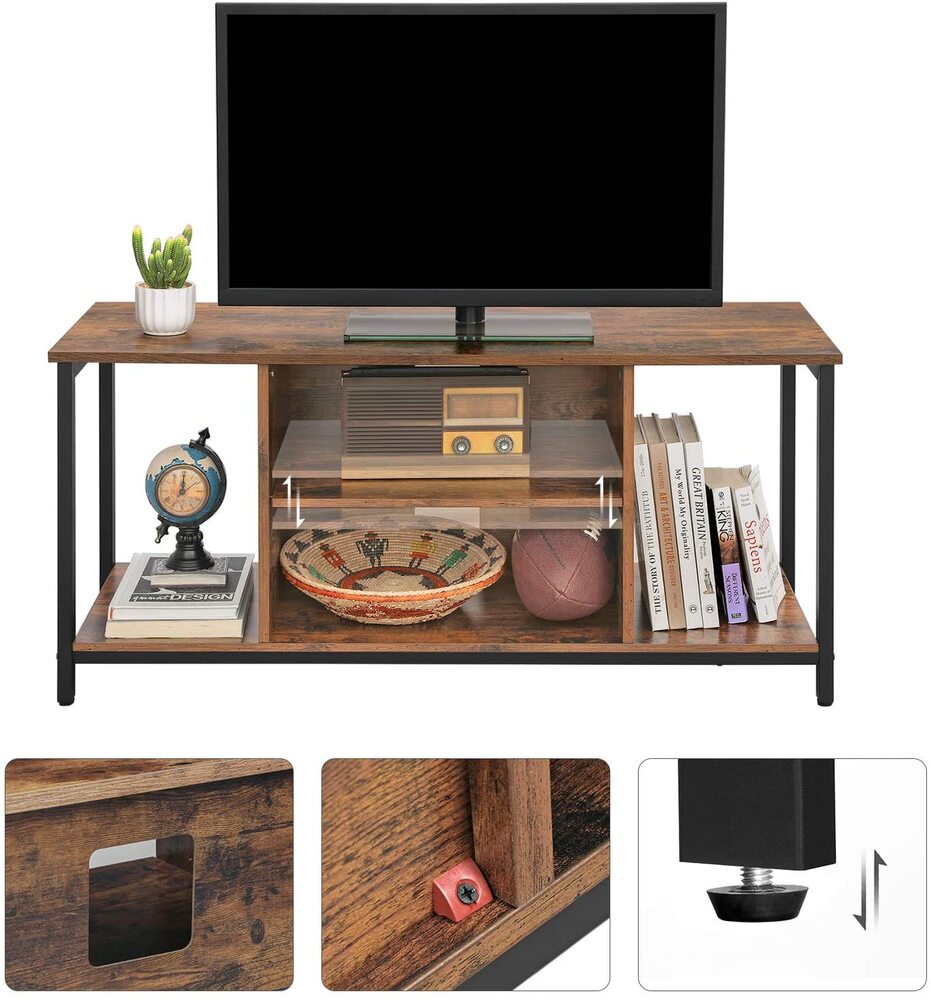 Entertainment Unit with Open Storage - 110cms