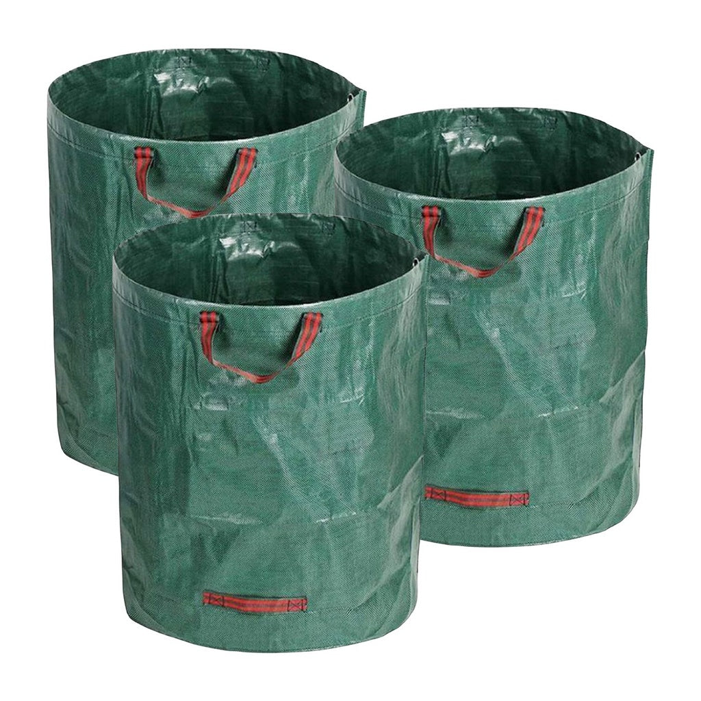 3 Packs Garden Waste Bags with 72 gallons (Green)