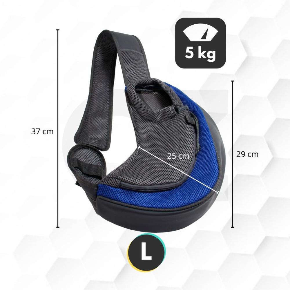 Breathable Pet Carry Sling Pouch (Small Dark Blue)