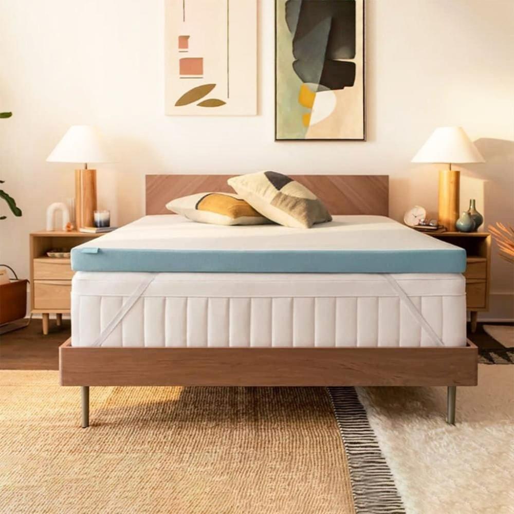 Dual Layer Mattress Topper 4 inch with Gel Infused (Twin)