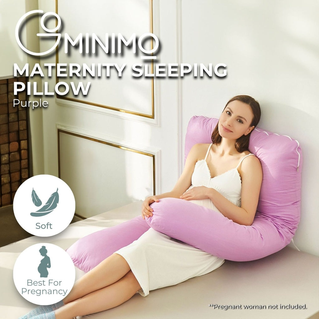 Pregnancy/Maternity/Nursing Pillow with Pillowcase (Purple)