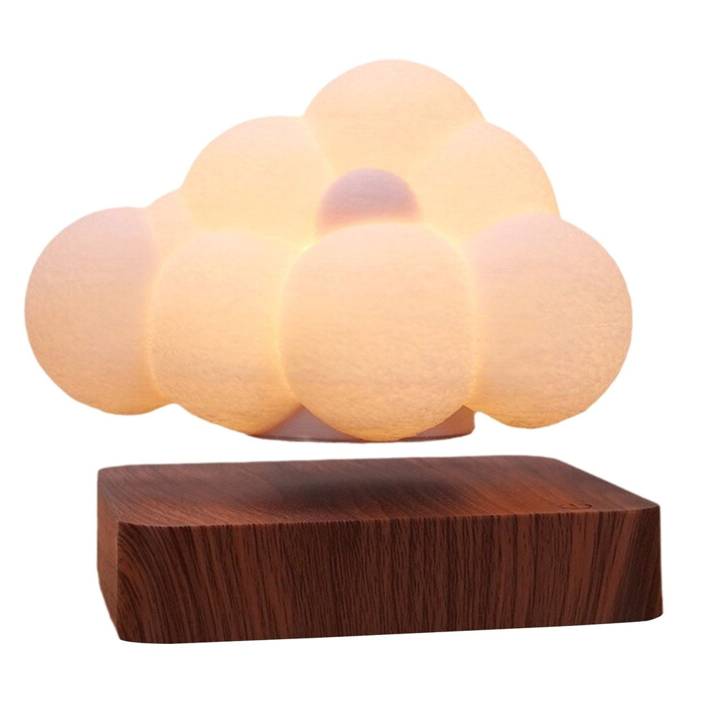 Lighting Magnetic Floating Lamp Levitation Cloud Dark Brown Base