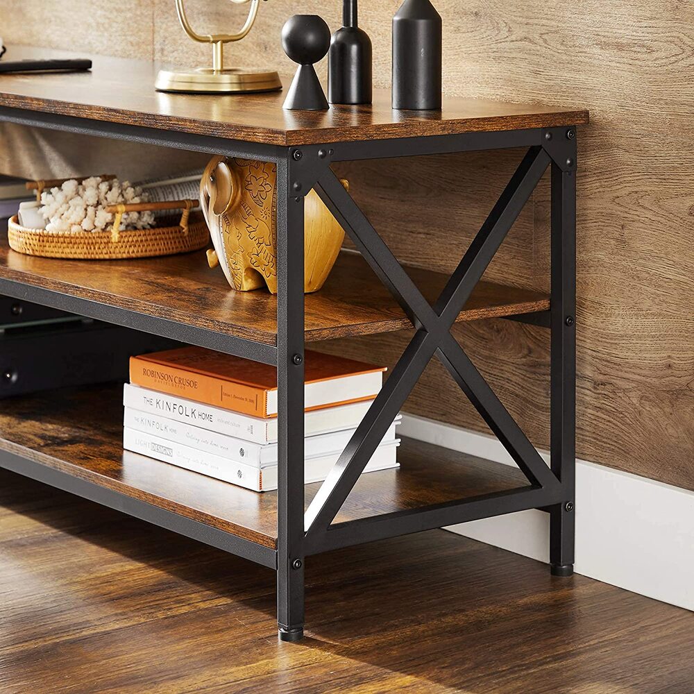 Entertainment Unit with Shelves - 147cms