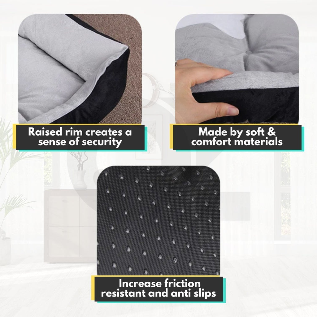 Soft & Comfortable Pet Bed Bone (Small - Blue)