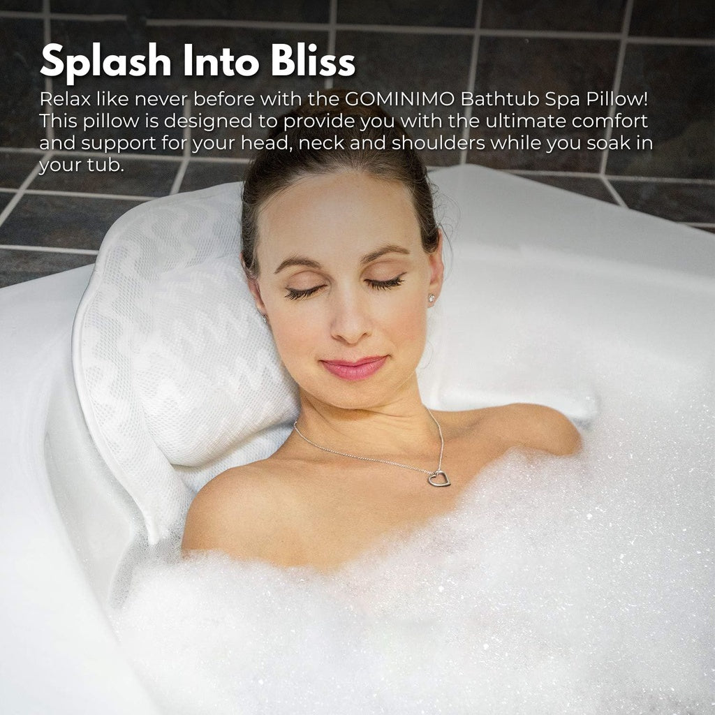 Butterfly 4D Mesh Bathtub Pillow Spa 6 Suction Cups