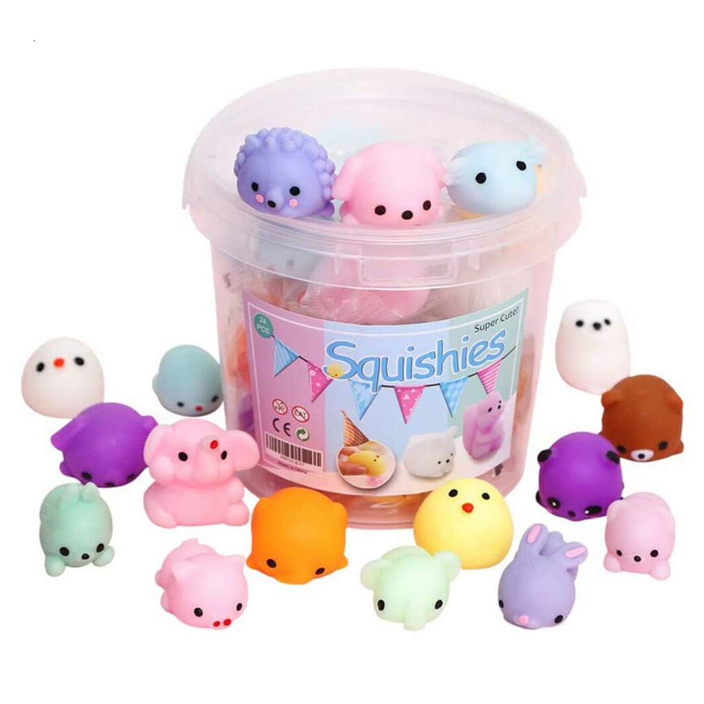 Mochi Squishy Toy 64pcs for Kids Party Favors