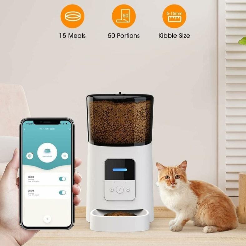 WiFi 6L Automatic Pet Feeder (White)