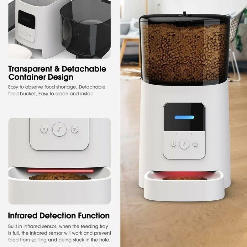 WiFi 6L Automatic Pet Feeder (White)