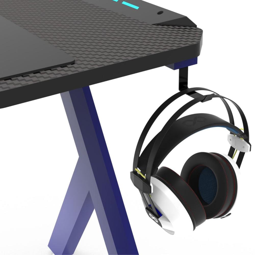 RGB Gaming Desk Y Shape Blue - 140cms
