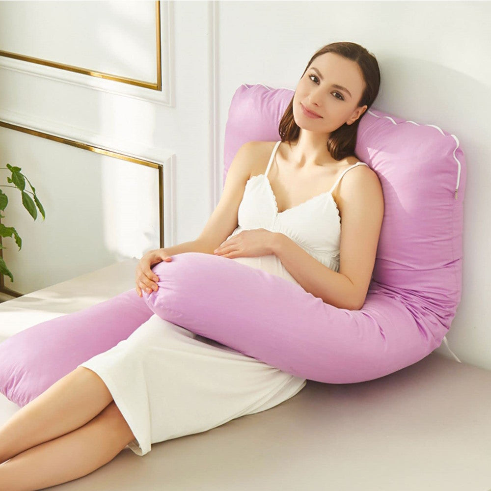 Pregnancy/Maternity/Nursing Pillow with Pillowcase (Purple)